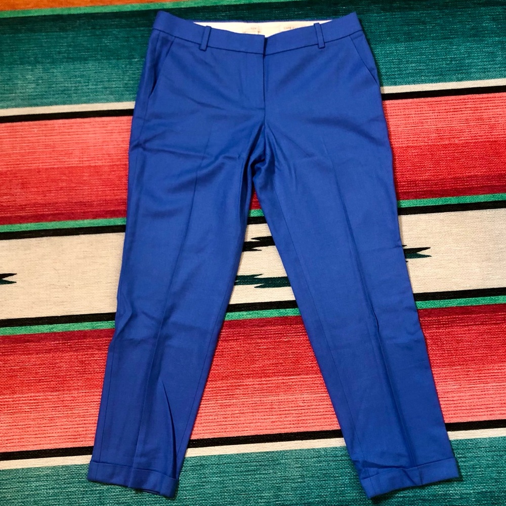 J Crew Cafe Crop Wool Dress Pants Size 4